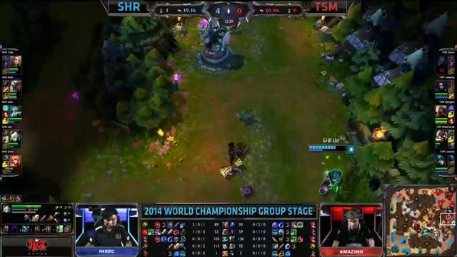 Royal Club vs TSM | Game 1 Group B S4 LOL World Championship 2014 Day 1 | SHRC vs TSM (Team Solomid смотреть онлайн