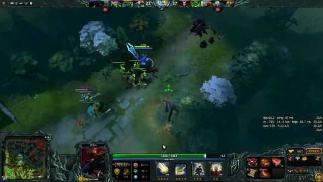 Dota Sven & Friend's. Дота на Свене. Пати 3 смотреть онлайн