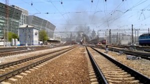 Паровозы П36-0120 и ЛВ-0182