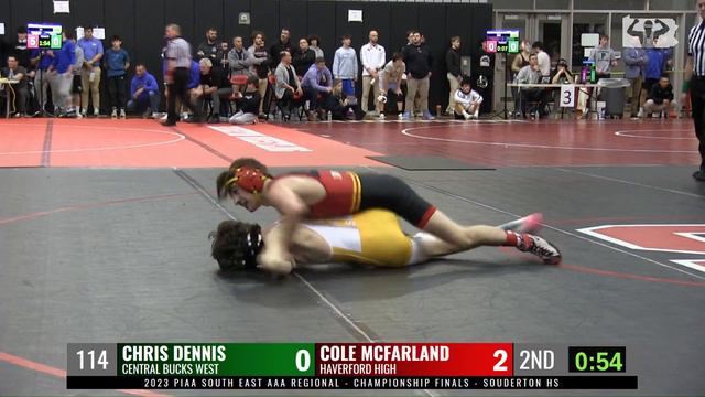 2023 SE AAA final - 114 - Chris Dennis (Central Bucks West) vs Cole McFarland (Haverford) смотреть онлайн