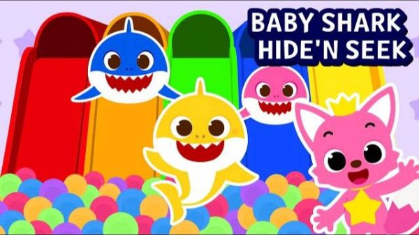Indoor Playground Hide and Seek with the Shark Family | Baby Shark Story | Pinkfong Cartoon for Kids