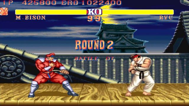 M. BISON vs RYU 💥 Street Fighter 2 Champion Edition (Hardest) смотреть онлайн
