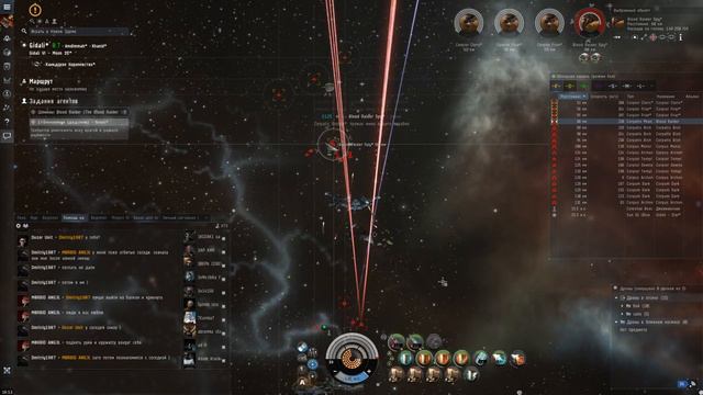 Eve online,обкатка Raven смотреть онлайн