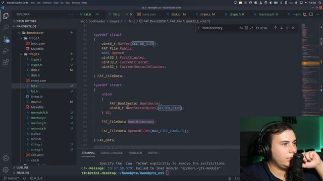 Live： Making part 7 (2⧸2) - Finishing the bootloader, kernel hello world смотреть онлайн