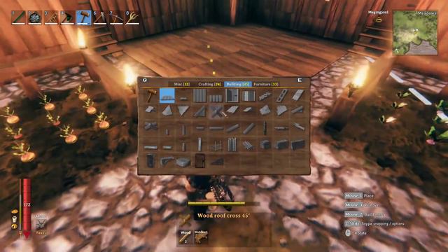 Best Large House Design Tutorial | How to Build a Wood Castle | Valheim Building Base Guide смотреть онлайн
