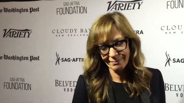 Dule Hill, Allison Janney and Constance Zimmer on WaPo/Variety/SAGAFTRA party red carpet смотреть онлайн