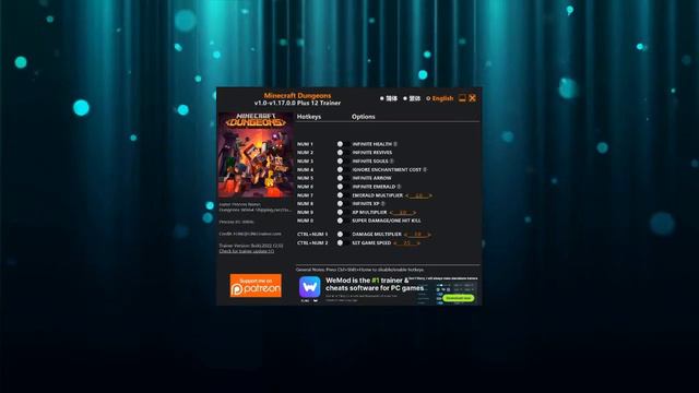 FLiNG trainer updated for Minecraft Dungeons | Game script смотреть онлайн