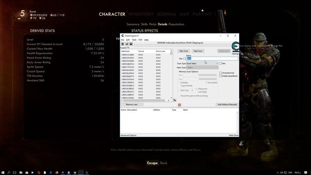 The Outer Worlds Unlimited Xp / Skill Points Hack - Cheat Engine