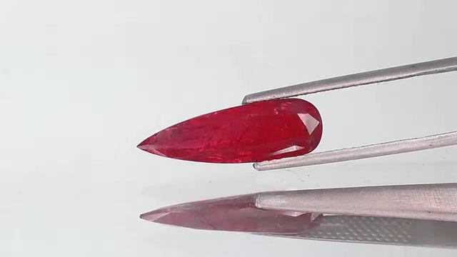 5.64-Carat Long Pear-Shaped Unheated Ruby from Tajikistan (IGI) смотреть онлайн