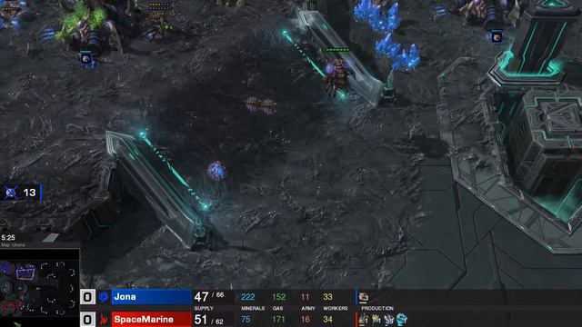 Starcraft 2 Lotv - SpaceMarine (P) vs Jona (Z) - PvT G1 - SC2 Nation Wars Tournament смотреть онлайн
