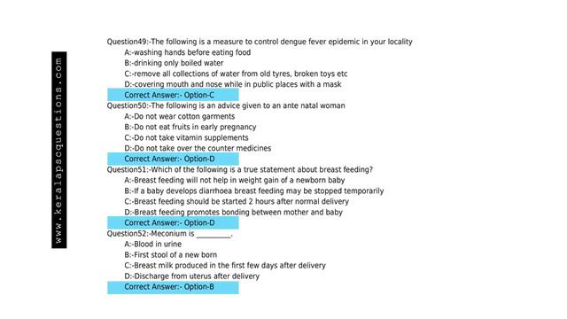 Kerala PSC Staff Nurse Grade 2 Solved Paper смотреть онлайн