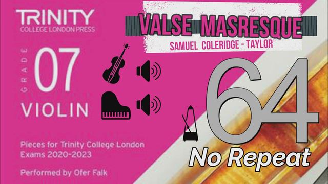 Valse Mauresque | Coleridge-Taylor | Trinity Violin | TCL Grade 7 | 64 смотреть онлайн