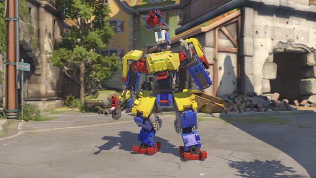 Overwatch - Brick Bastion Skin - Gameplay, Highlight Intros & More! смотреть онлайн