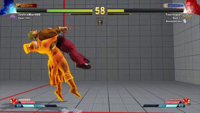 SFVCE JusticeMan999 (Ryu) vs Tourniquet (Vega) Street Fighter V Ranked Match Set смотреть онлайн