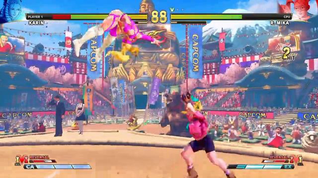 STREET FIGHTER V Karin vs R Mika смотреть онлайн