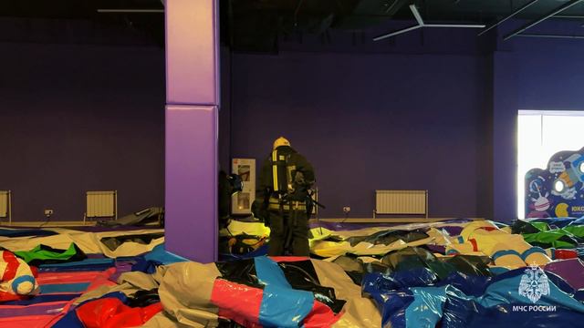 пожарно-тактические учения в центре "Артерия" смотреть онлайн