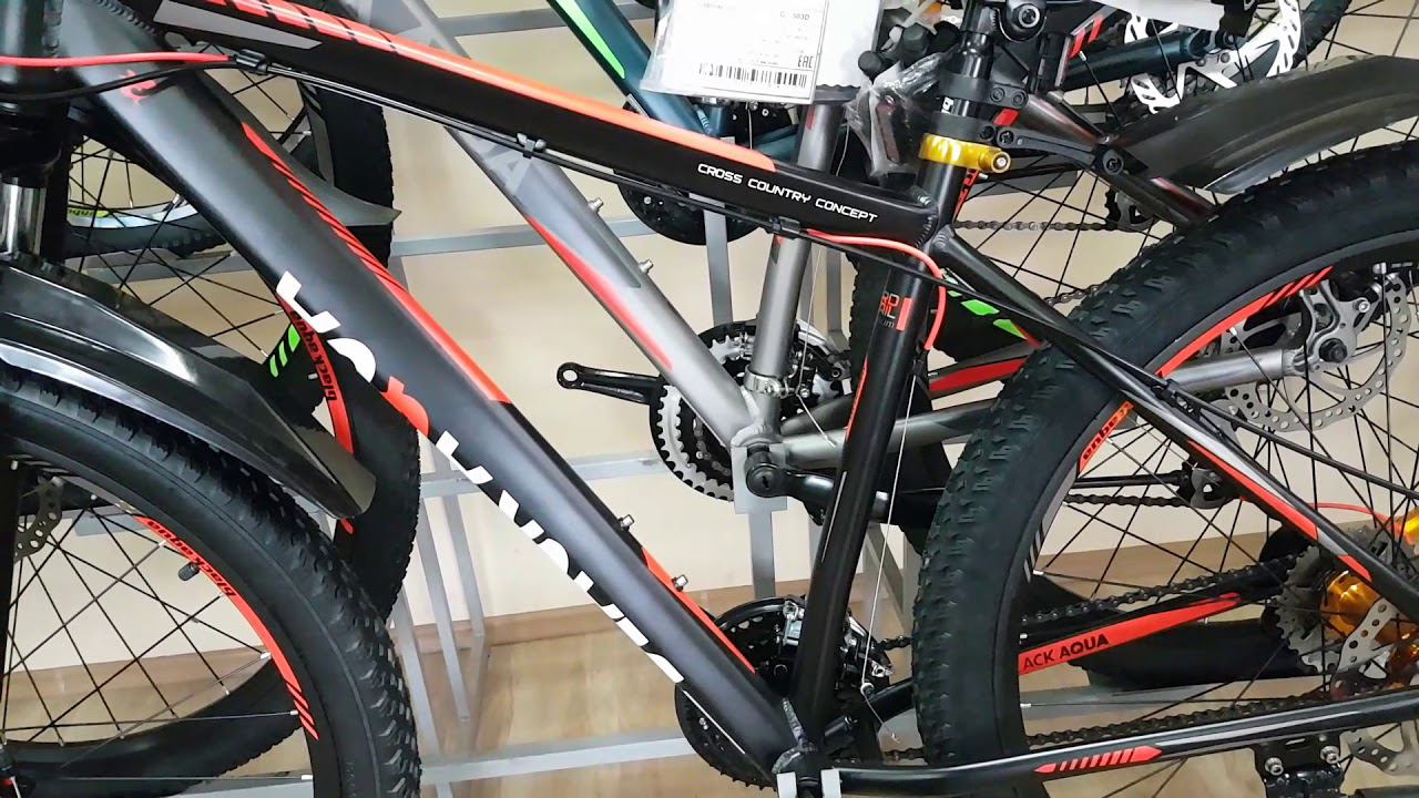 Black Aqua Cross 2992+ matt D полуфэт велосипед видео обзор. смотреть онлайн