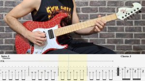 The Immortals - Techno Syndrome (Mortal Kombat) | Guitar Tab Playthrough