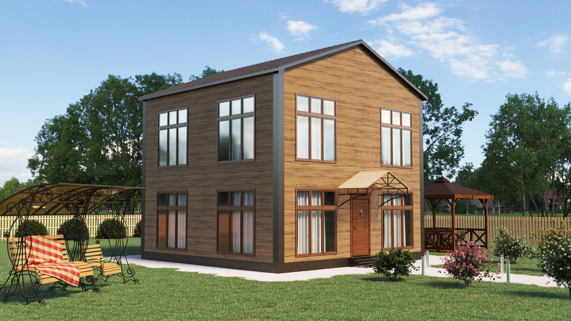 Быстровозводимые дома из сэндвич панелей под ключ