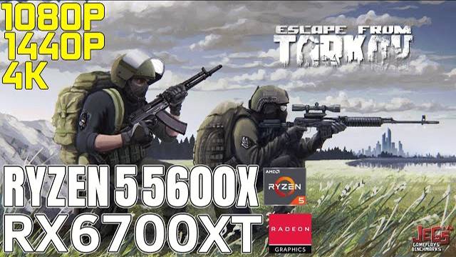 ТЕСТ RYZEN 5 5600X RX6700XT 1080X1440P4K TARKOV