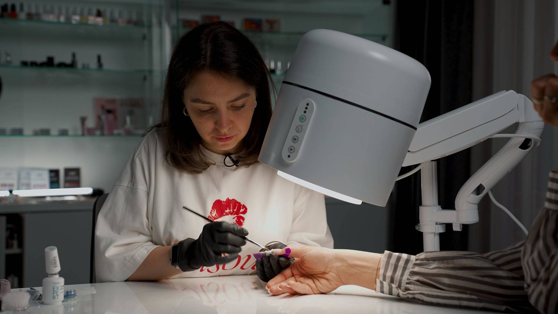 Экстремальное наращивание с аквариумным дизайном за 20 минут. Мастер-класс по маникюру. смотреть онлайн