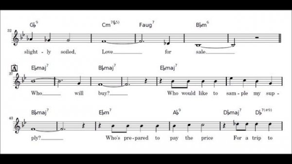 "Love For Sale"  Cole Porter