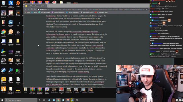 Summit Reacts to SEA OF THIEVES Article calling Him out for TOXICITY! w/ Chat смотреть онлайн