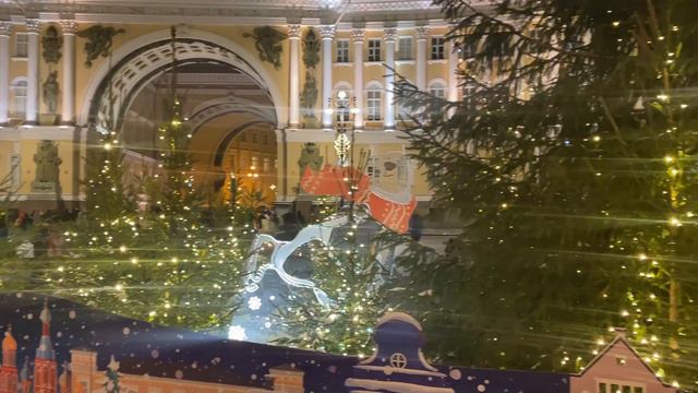Автобусная экскурсия 5 б и 5 в по вечернему новогоднему Санкт-Петербургу смотреть онлайн