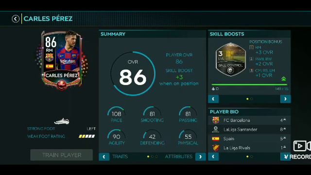 Mă joc FiFa Mobile! Îl iau pe Carles Peres de la Barcelona смотреть онлайн