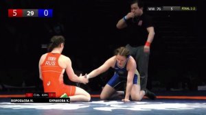 Чемпионат России по вольной борьбе среди женщин.  ФИНАЛ.