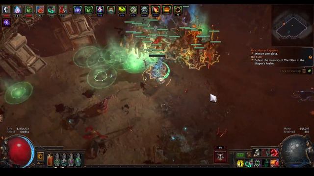 POE 3.21 Necromancer Skeletons VS Chimera смотреть онлайн