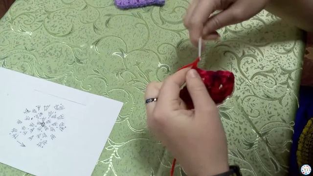 «Изготовление новогоднего сапожка» в технике вязания крючком. Летчикова Валентина. смотреть онлайн