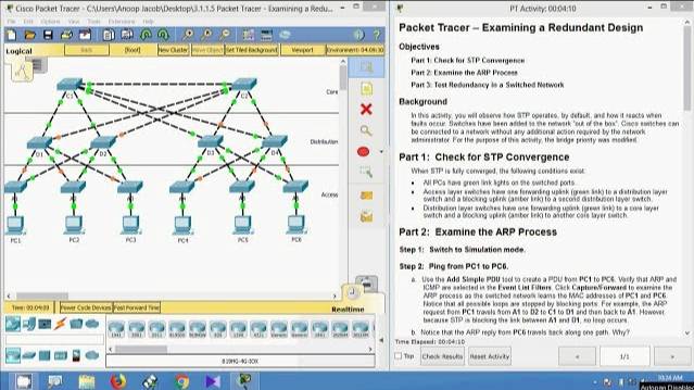 3.1.1.5 Packet Tracer - Examining a Redundant Design смотреть онлайн