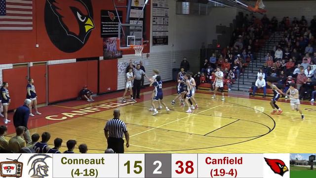 Conneaut Spartans Basketball @ Canfield Cardinals 3/1/2024 смотреть онлайн
