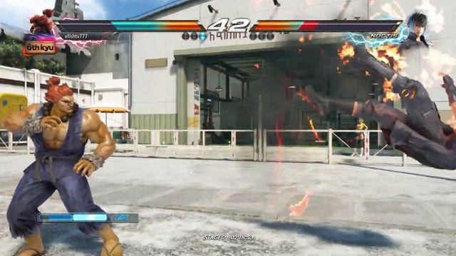 Akuma vs Final Fantasy Noctis (Hardest AI) - Tekken 7 Arcade Mode смотреть онлайн