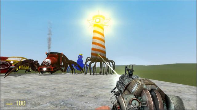 NEW RAINBOW CAR EATER, CHOO CHOO CHARLES, CURSED THOMAS, BUS EATER, HOUSE HEAD, TRAIN EATER In Gmod смотреть онлайн