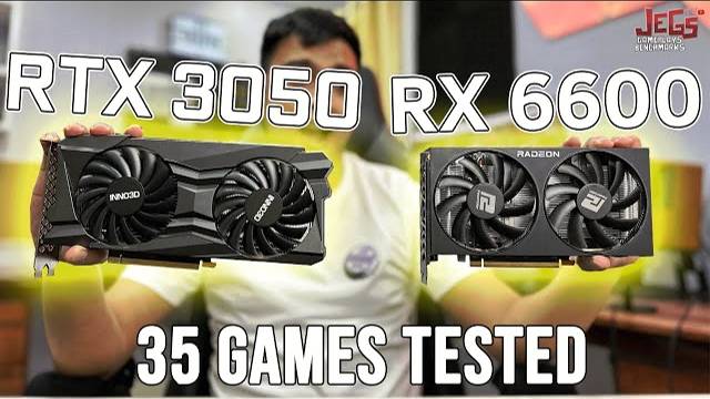 ТЕСТ RTX3050 Vs RX6600 (35 Games)