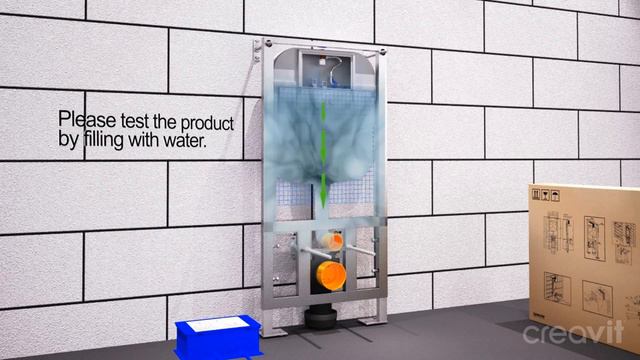 Creavit FGR7003 установка инсталляции с датчиком движения