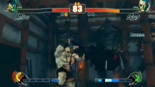 Street Fighter 4 - Nazi Dictator vs Kratos Sagat смотреть онлайн