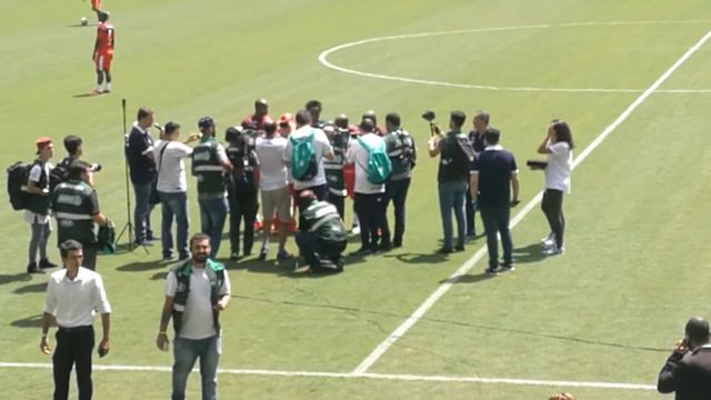 Cerimônia no intervalo com o primeiro professor - Despedida de Zé Roberto Palmeiras смотреть онлайн