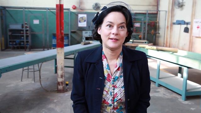 On set with Meg Tilly for 'Bomb Girls' season 2 смотреть онлайн
