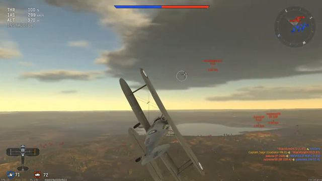 Ace with Tuck's Gladiator Mk II - War Thunder (WT) смотреть онлайн