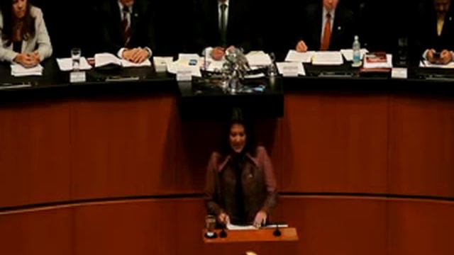 Senadora Mónica Arriola en la Comparecencia de la Canciller Patricia Espinosa смотреть онлайн