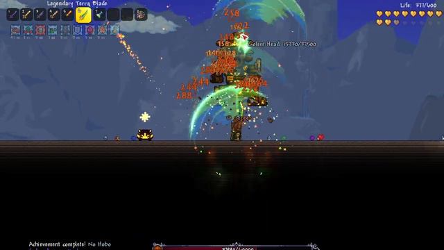 Terraria 1.4.4 Reworked golem vs Reworked terra blade+MAXIMUM MEELE SPEED смотреть онлайн