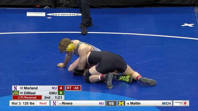 165lbs: Tyler Morland (Northwestern) dec Colston DiBlasi (George Mason) смотреть онлайн
