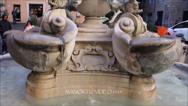 Fontana delle Tartarughe in piazza Mattei - The Turtle Fountain desigened by Giacomo Della Porta смотреть онлайн