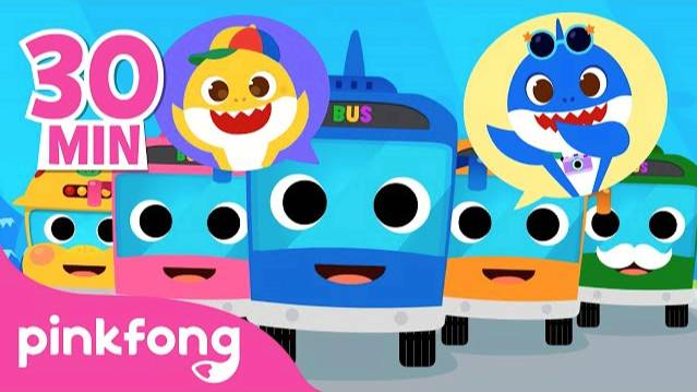 Color Bus & Car Songs Compilation | Wheels On The Bus | Kids Songs Cars | Pinkfong Baby Shark