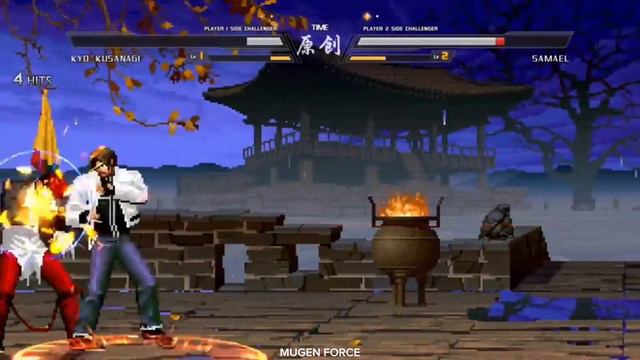 [Mugen KOF] Kyo Kusanagi Vs Iori Yagami | Amazing Ultimate Moves | MUGEN FORCE #mugen #mugenkof