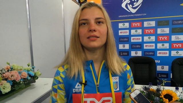 София Лыскун - о золоте Чемпионата Европы-2019 по прыжкам в воду смотреть онлайн