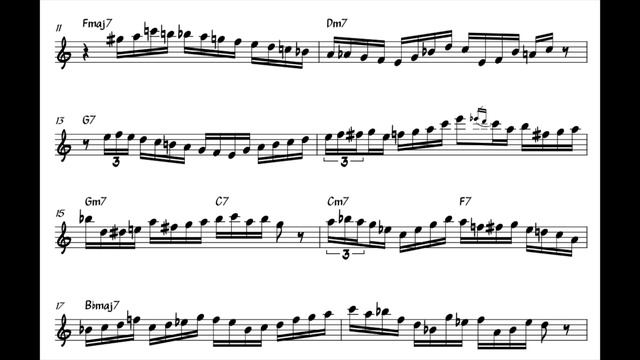 Just Friends - Sonny Stitt Alto Sax Solo TRANSCRIPTION смотреть онлайн